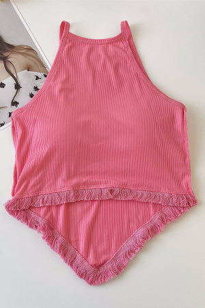 Tricouri și Maiouri - Top accesorizat cu franjuri XPX-9084