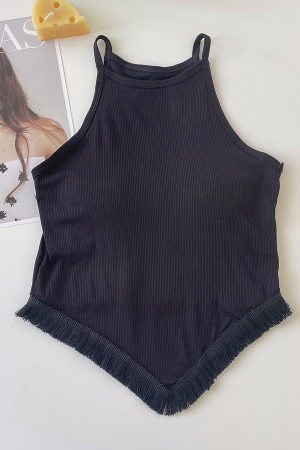 Tricouri și Maiouri - Top accesorizat cu franjuri XPX-9084