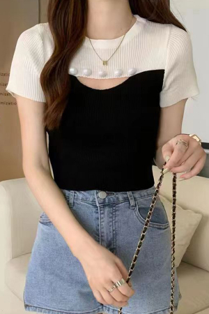 Tricouri și Maiouri - Top din tricot XPX-9066