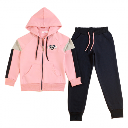 Treninguri - Trening cu gluga 2 piese Y-330roz