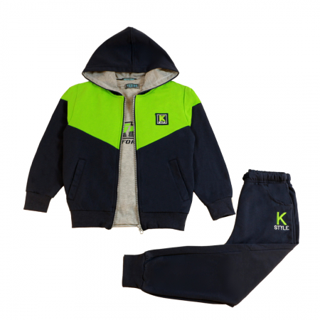 Trening cu gluga 3 piese Y-605verde [6]
