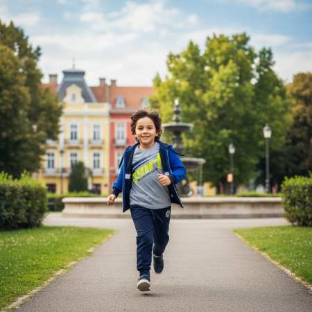 Treninguri - Trening cu gluga 3 piese Y-623albastru