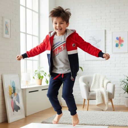 Treninguri - Trening cu gluga 3 piese Y-623rosu