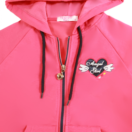 Treninguri - Trening cu gluga 2 piese Y-330fucsia