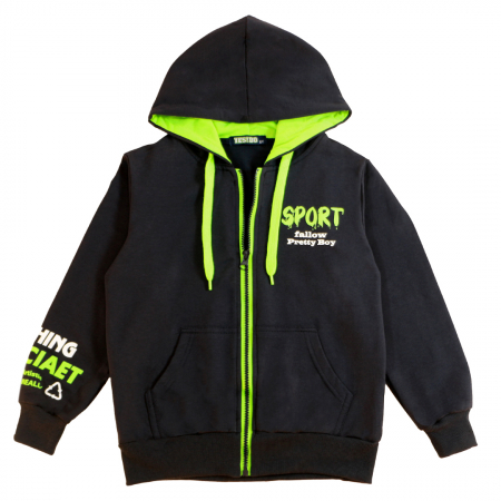 Treninguri - Trening cu gluga 3 piese Y-667verde