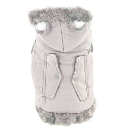 Animale de companie - Vesta cu gluga flausata XINA2120gri deschis