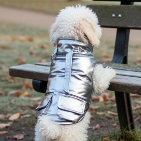 Haine - Vesta flausata XINA2125argintiu