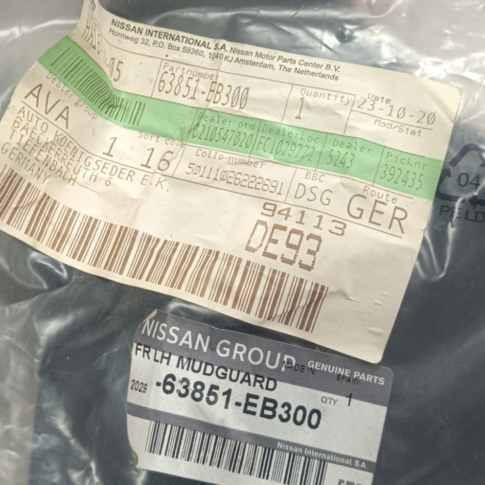 Aparatoare noroi stanga fata NISSAN Navara D40 2004-2016 [2]