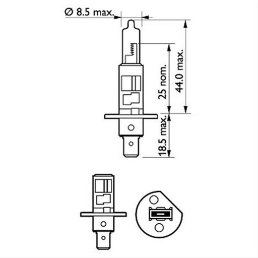 BEC H1 12V 55W PHILIPS [2]