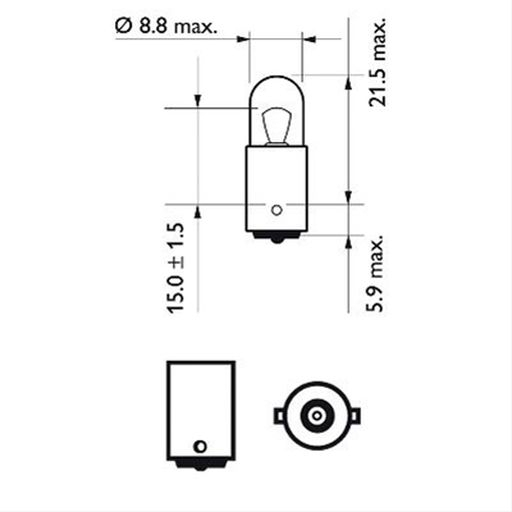 BEC POZ LAT 12V 4W PHILIPS [2]
