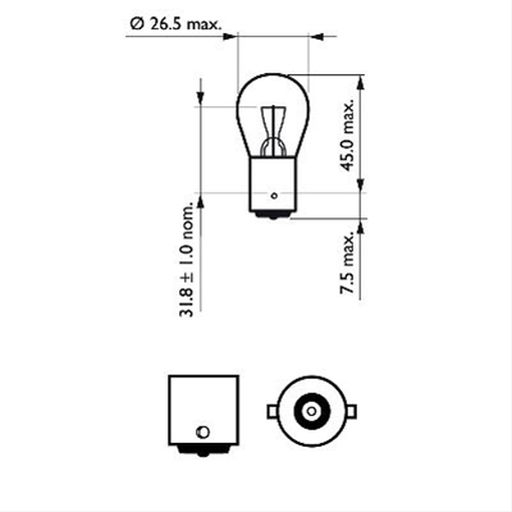 BEC SEMN 12V 21W PHILIPS [2]