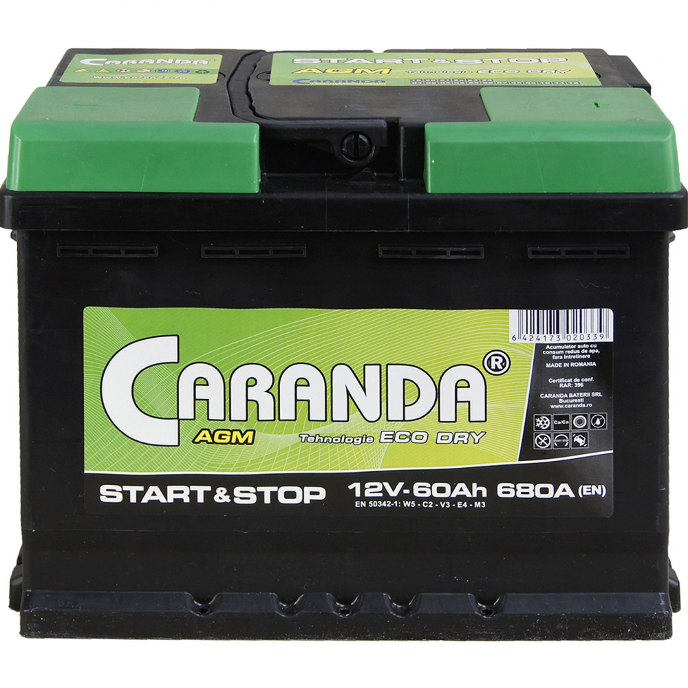 Caranda Start-Stop AGM 60Ah 680A [2]