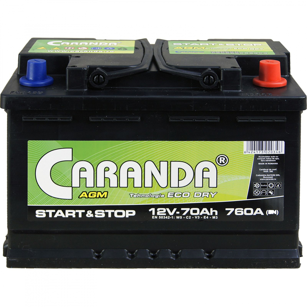 Caranda Start-Stop AGM 70Ah 760A [2]