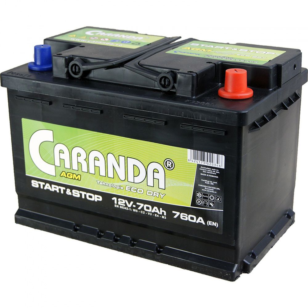 Caranda Start-Stop AGM 70Ah 760A [3]