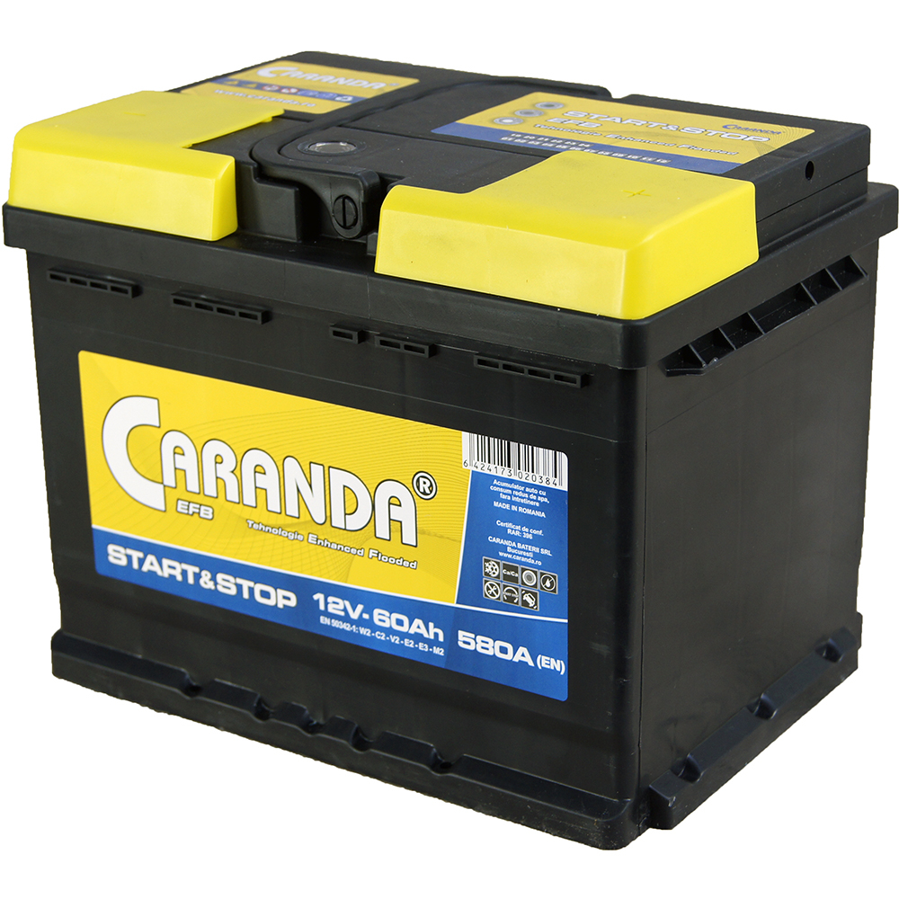 Caranda Start-Stop EFB 60Ah 580A [3]