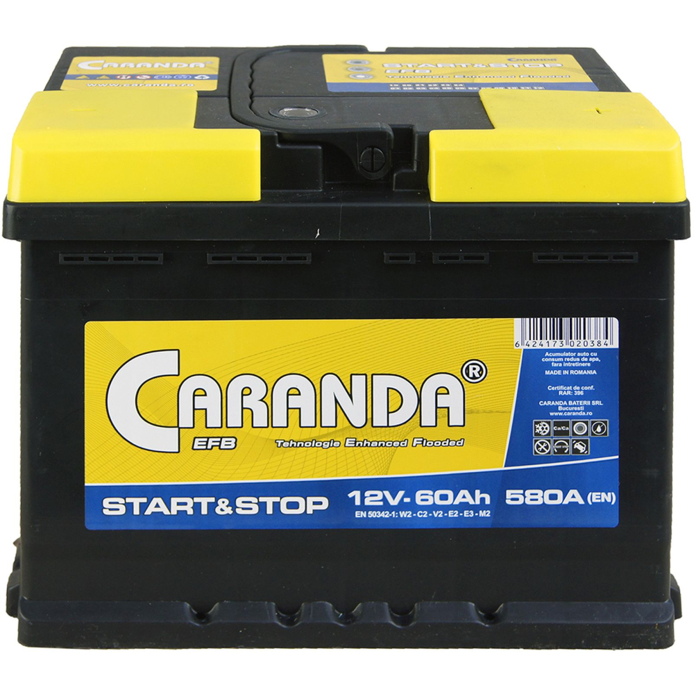 Caranda Start-Stop EFB 60Ah 640A [2]