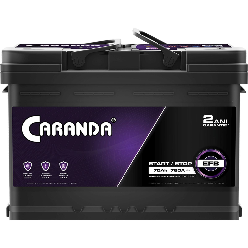 Caranda Start-Stop EFB 70Ah 760A [2]
