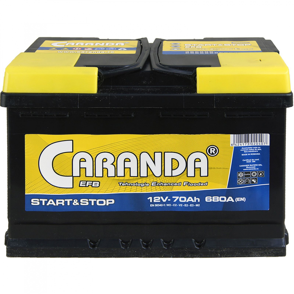 Caranda Start-Stop EFB 70Ah 760A [2]