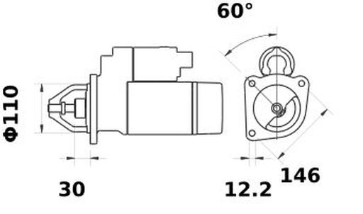 Electromotor original tractor UTB U445 [2]