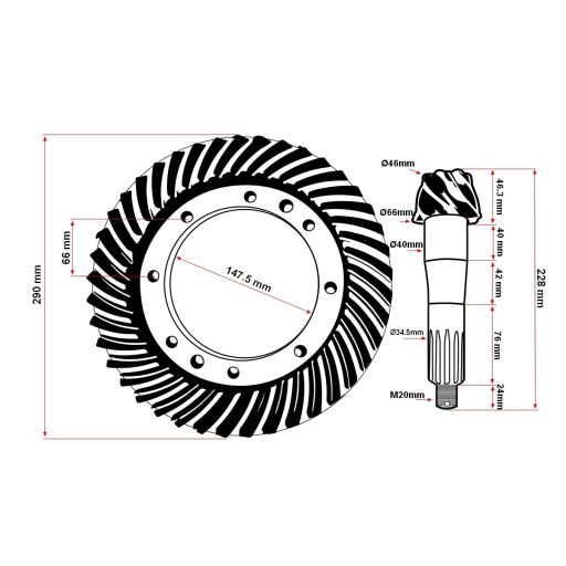 GRUP CONIC 7/41 FATA U650 U445DT [3]
