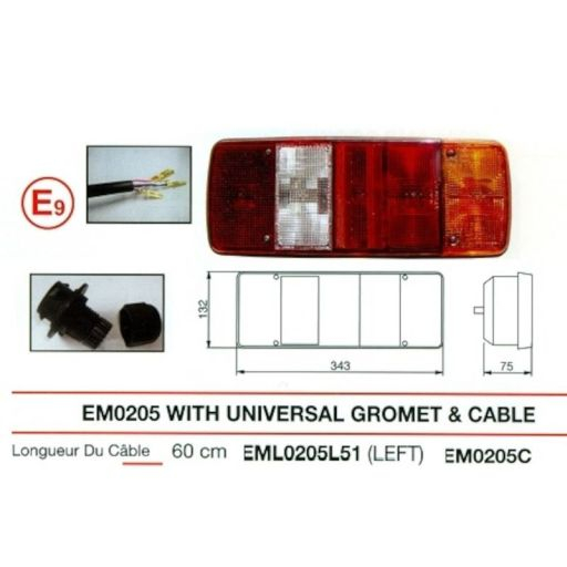 LAMPA SPATE 345X130 0205LL STG [2]