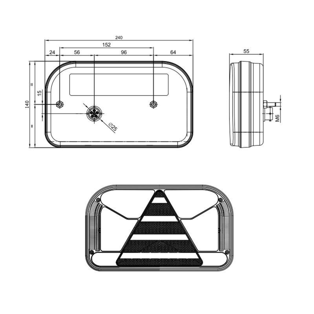 LAMPA SPATE LED 240X140 6FCT STG [7]