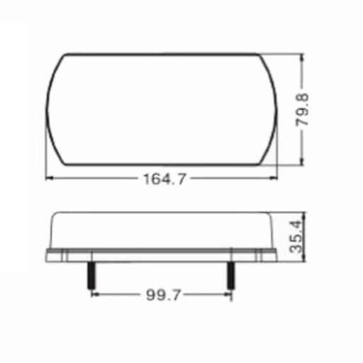 LAMPA STOP165X80 5FCT 12-24V STG [3]