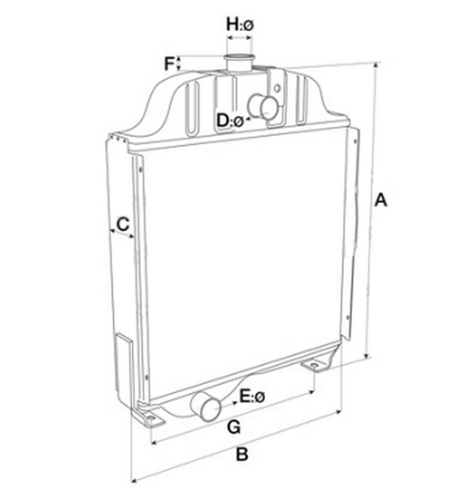 Radiator apa 123/588156 FIAT 415 CUPRU Bepco [2]