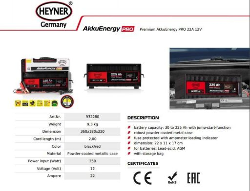 Redresor robot 22 A 12 V 225 Ah Heyner [2]