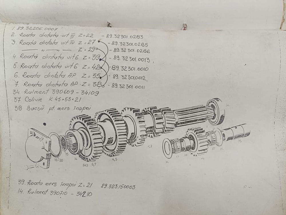 Roata dintata Z38 cutie viteze AK6 RABA (011) [4]