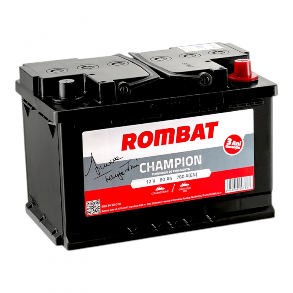 ROMBAT Champion 80Ah 780A EFB [2]