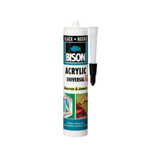 SILICON ACRILI NEGRU 300ML BISON [1]