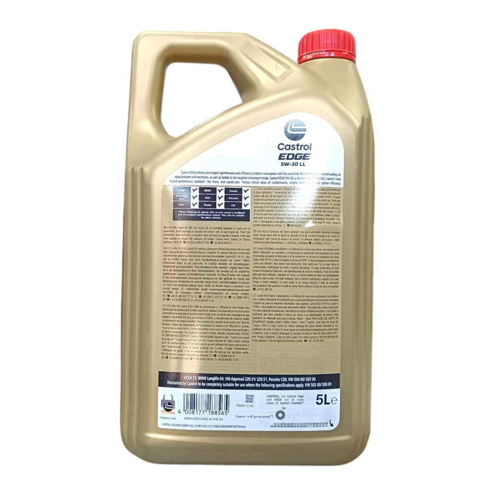 ULEI 5W30 5L EDGE LL TITANIUM CASTROL [2]