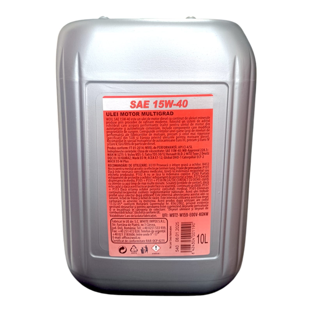 Ulei motor 15W40 10L WOIL [2]