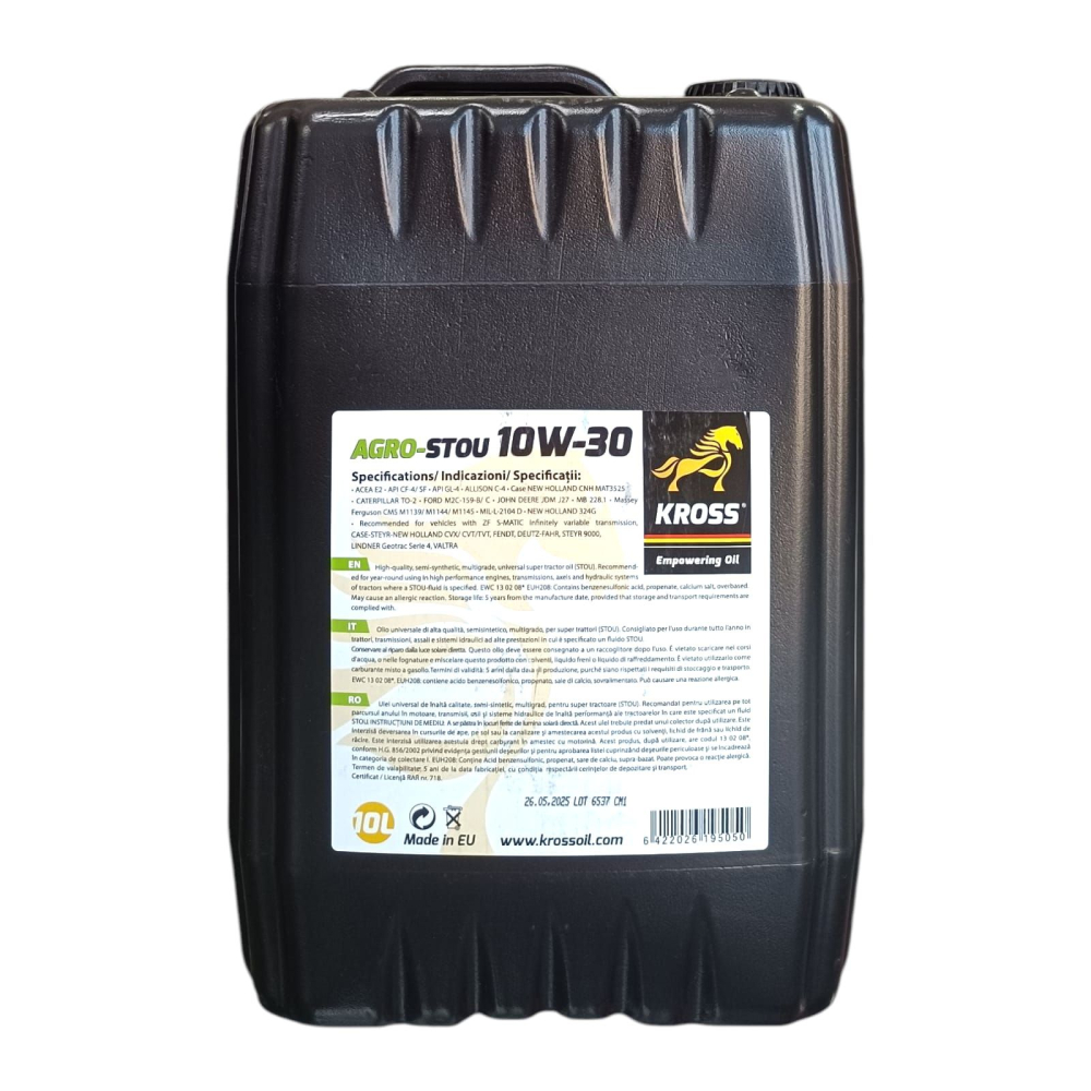 Ulei transmisie 10W30 10L STOU Kross [2]