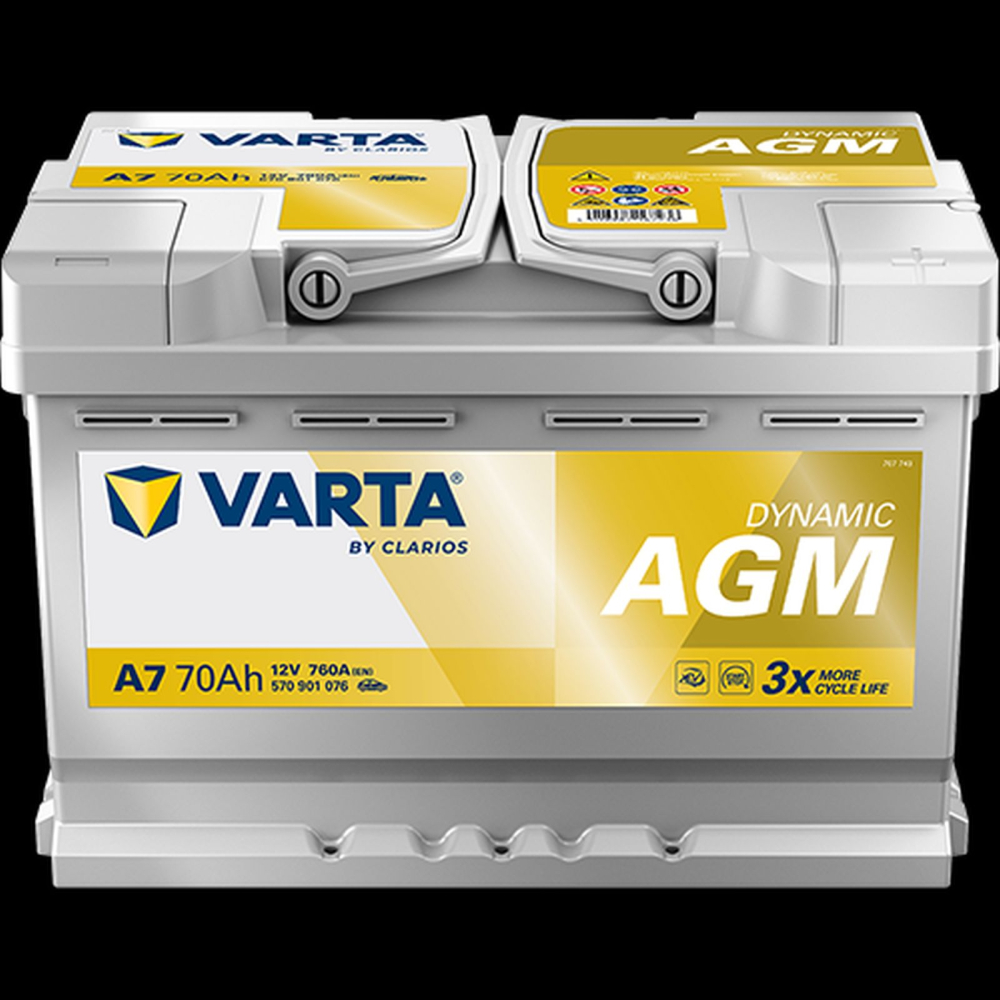 VARTA Dynamic AGM A7 70Ah 760A Start-Stop [2]