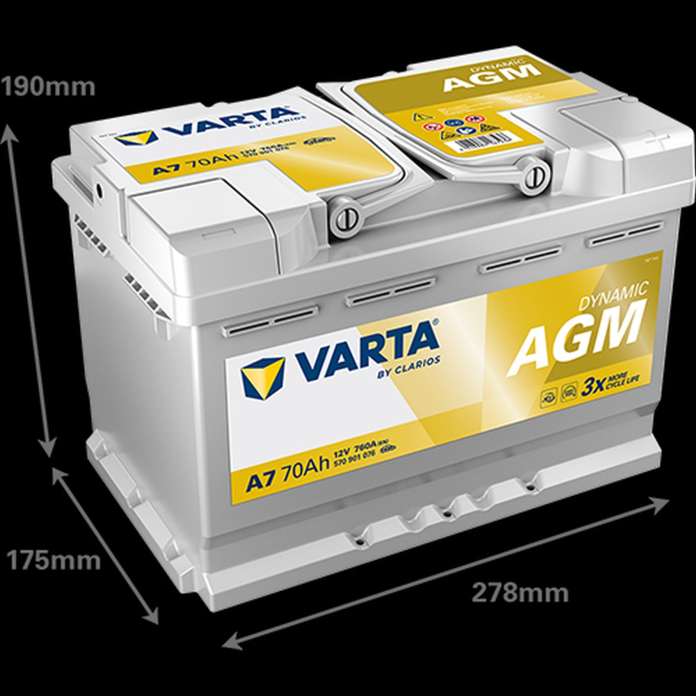 VARTA Dynamic AGM A7 70Ah 760A Start-Stop [1]