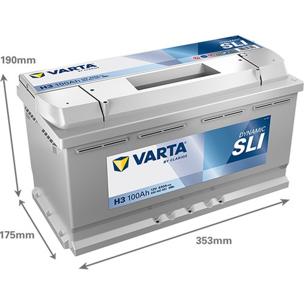 VARTA Silver Dynamic 100Ah 830A H3 [2]