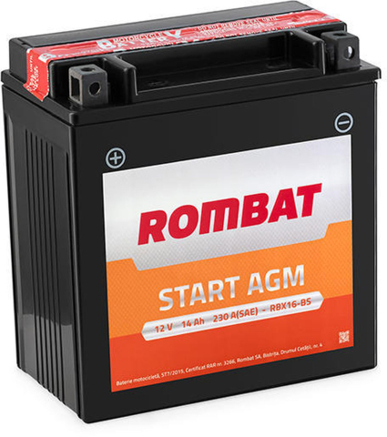 Electrice - Baterie moto 10 Ah Start AGM ROMBAT