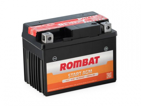 Acumulatori - Baterie moto 3Ah 50A Start AGM ROMBAT