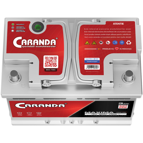 Baterie Auto Caranda Maxima 80Ah 730A [2]