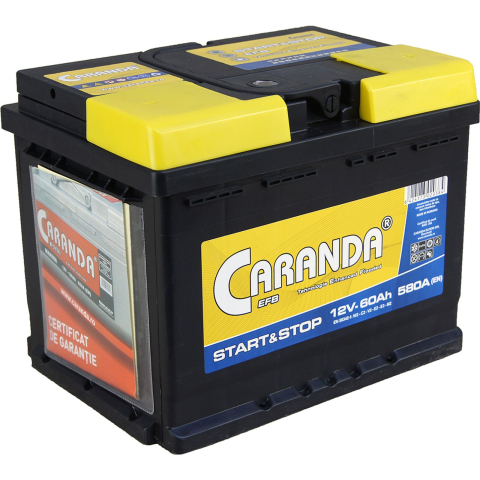 Acumulatori Auto - Caranda Start-Stop EFB 60Ah 580A
