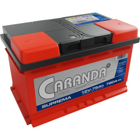 Acumulatori Auto - Caranda Suprema J 75Ah 720A