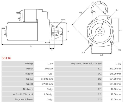 Electromotor 3Kw U550 AS-PL [4]