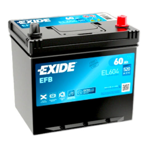 Acumulatori Auto - EXIDE EL604 60Ah 520A EFB Start-Stop