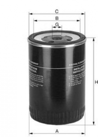 Filtru combustibil 2043673 HAMM WIRTGEN [1]