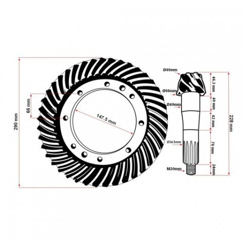 GRUP CONIC 7/41 FATA U650 U445DT [2]
