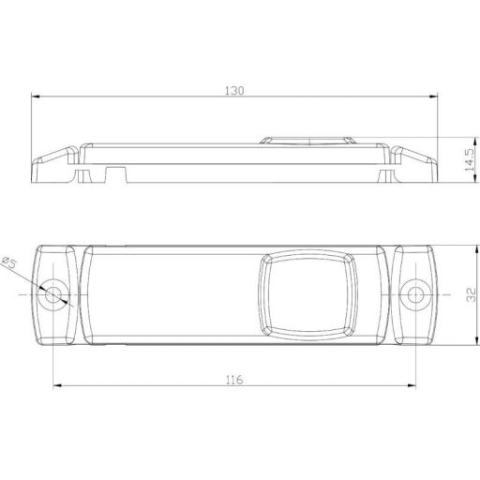 LAMPA GAB FT018C ROSU LED 12-24V [3]
