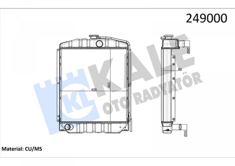 Tractor Fiat 415 - Radiator apa FIAT 415 KALE