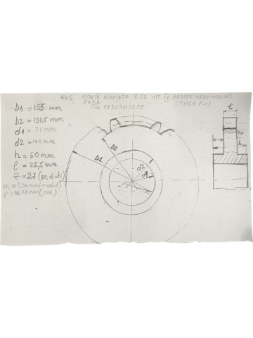 Roata dintata Z27 tren fix cutie viteze AK6 RABA [5]